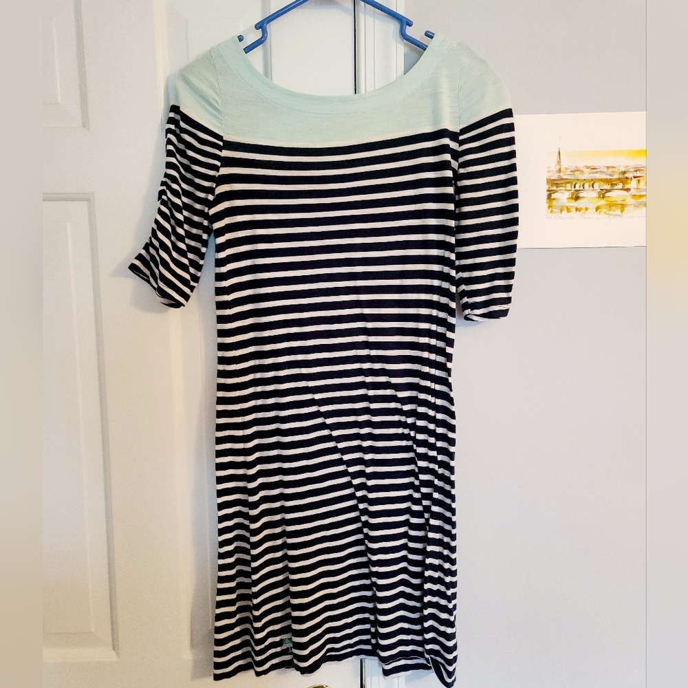 Lilly Pulitzer boat neck striped t-shirt dress